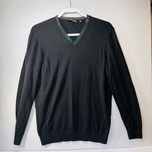 Jared‎ Lang Black V-Neck Sweater